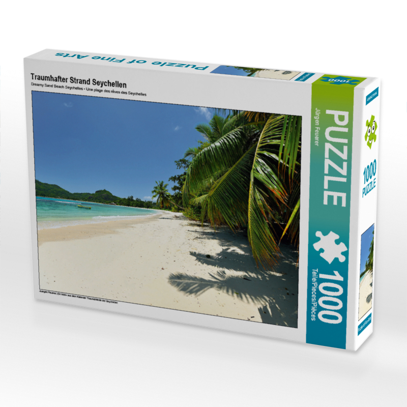 CALVENDO Puzzle Traumhafter Strand Seychellen 1000 Teile Lege-Größe 64 x 48 cm Foto-Puzzle Bild von Jürgen Feuerer