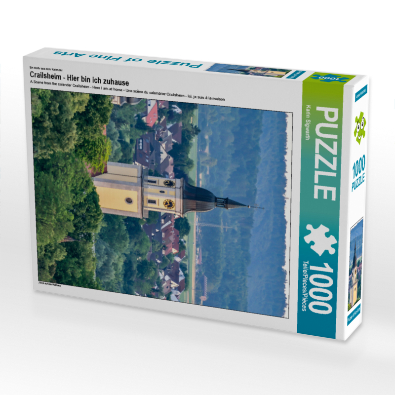 CALVENDO Puzzle Crailsheim - Hier bin ich zuhause 1000 Teile Lege-Größe 48 x 64 cm Foto-Puzzle Bild von Karin Sigwarth