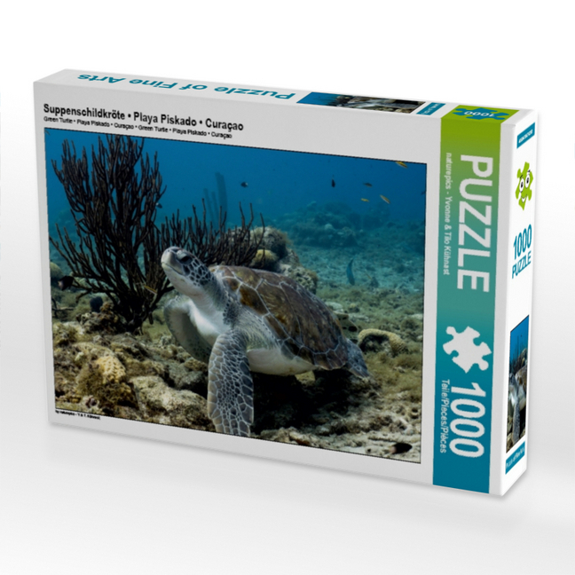 Suppenschildkröte - Playa Piskado - Curaçao (Puzzle)