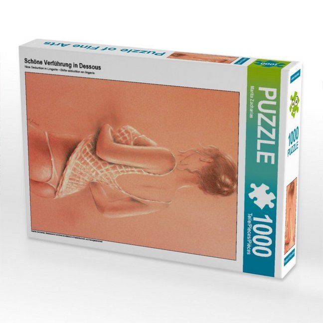 CALVENDO Puzzle Schöne Verführung in Dessous 1000 Teile Lege-Größe 48 x 64 cm Foto-Puzzle Bild von Marita Zacharias