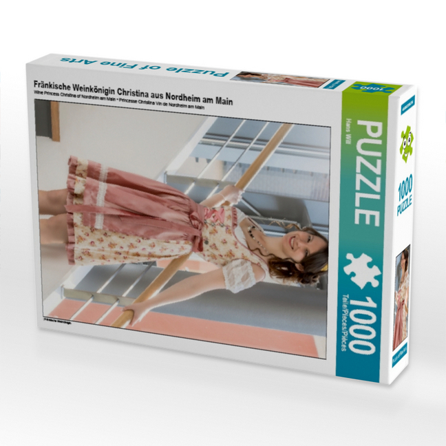Fränkische Weinkönigin Christina aus Nordheim am Main (Puzzle)