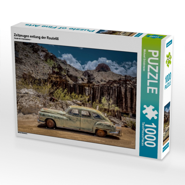 CALVENDO Puzzle Zeitzeugen entlang der Route66 1000 Teile Lege-Größe 64 x 48 cm Foto-Puzzle Bild von Michael Brückmann