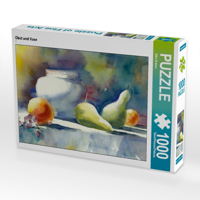 CALVENDO Puzzle Obst und Vase 1000 Teile Lege-Größe 64 x 48 cm Foto-Puzzle Bild von Jitka Krause