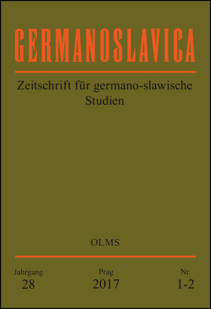 Germanoslavica. Zeitschrift für germano-slawische Studien.