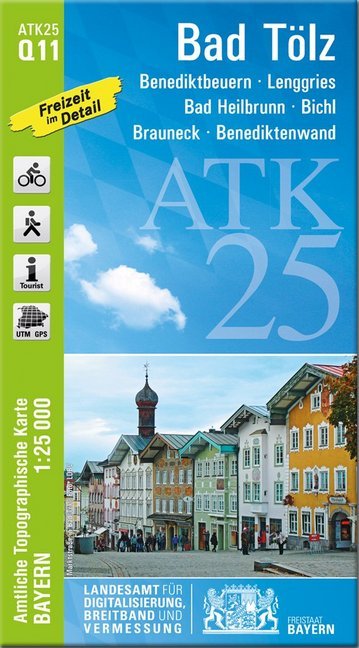 Amtliche Topographische Karte Bayern Bad Tölz