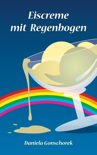 Eiscreme mit Regenbogen