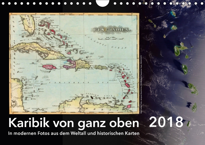 Karibik von ganz oben (Wandkalender 2018 DIN A4 quer)