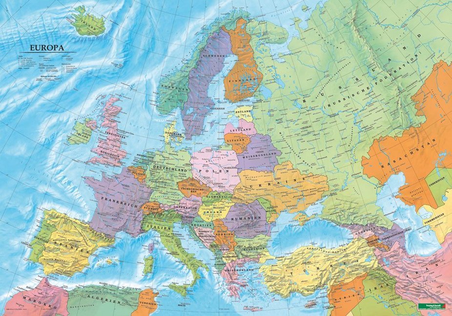 Europa politisch, Poster, Plano in Rolle