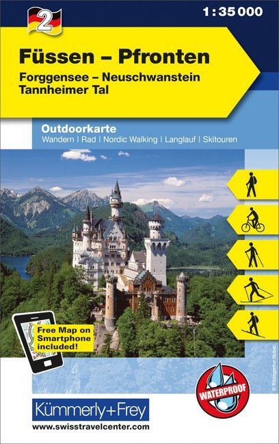 Kümmerly+Frey Outdoorkarte Füssen - Pfronten