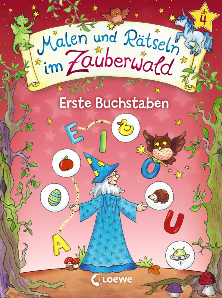 Malen und Rätseln im Zauberwald - Erste Buchstaben