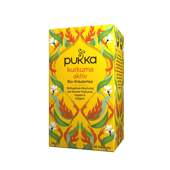 Pukka Bio-Kräutertee Kurkuma Aktiv, Tee-Aufgussbeutel