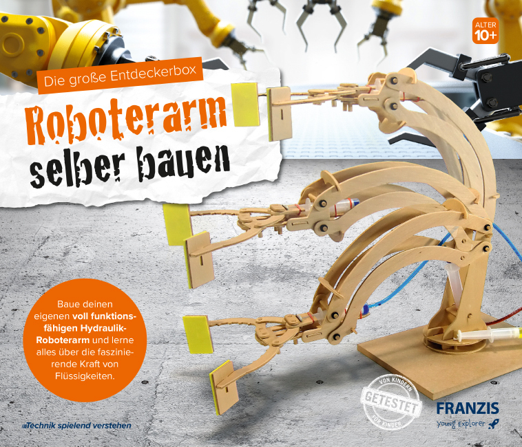 Die große Entdeckerbox: Roboterarm selber bauen (Experimentierkasten)