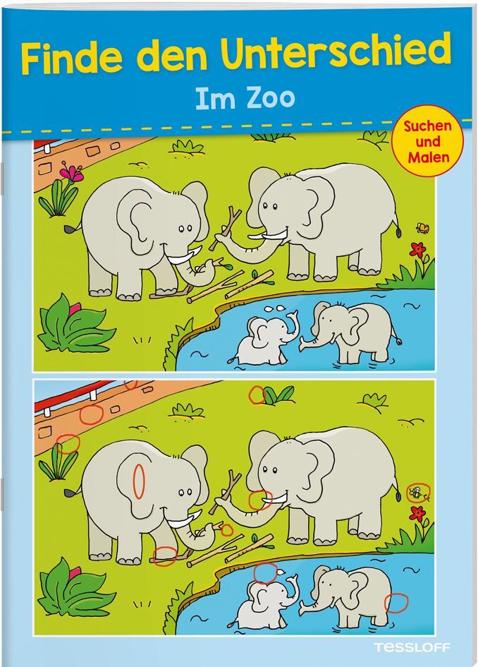 Finde den Unterschied Im Zoo