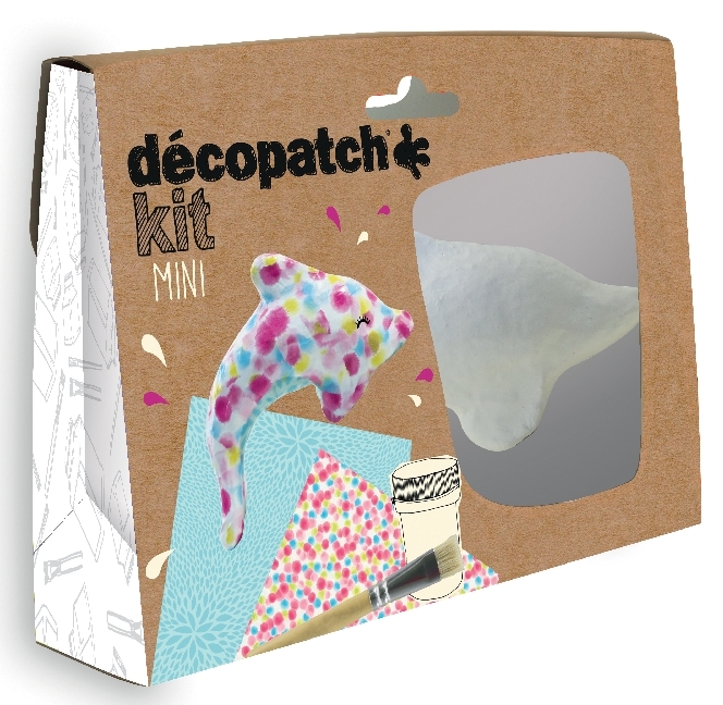 Bastel Set Pappmaché Mini, Delphin