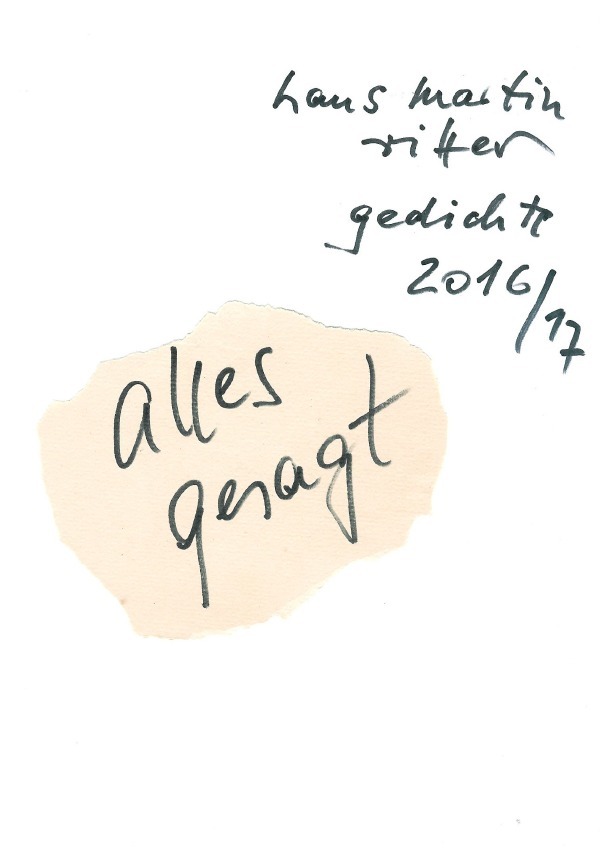 alles gesagt