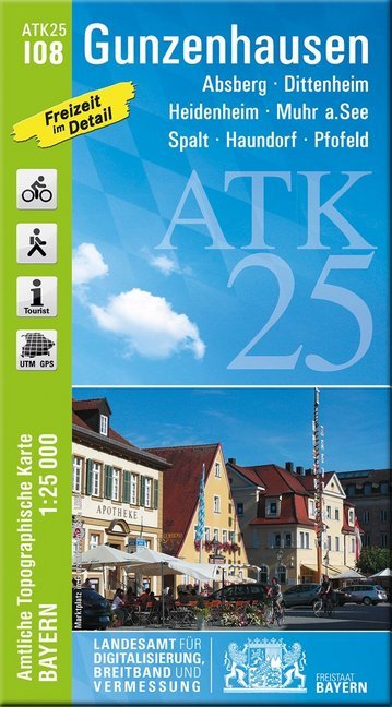 Amtliche Topographische Karte Bayern Gunzenhausen
