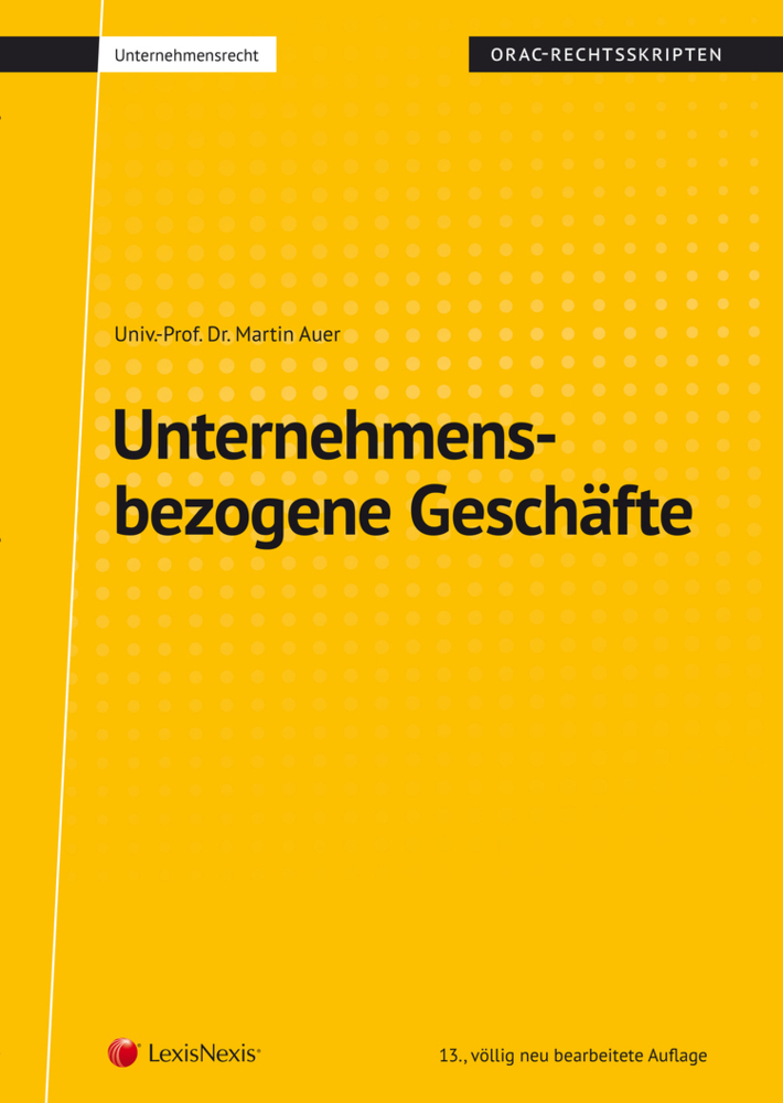 Unternehmensbezogene Geschäfte (Skriptum)