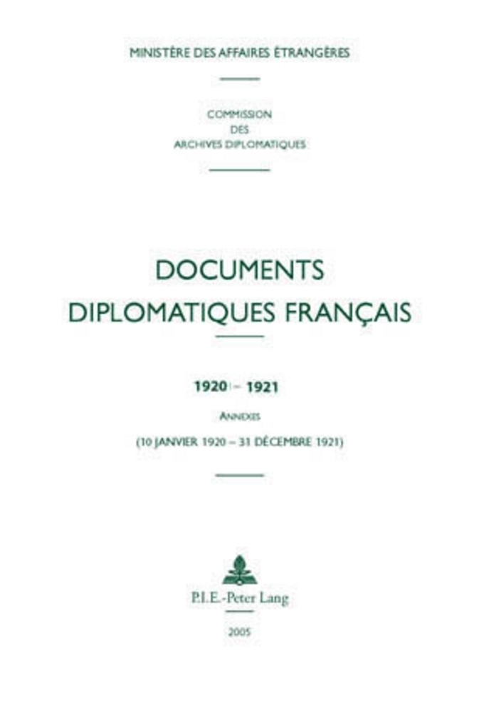 Documents diplomatiques français