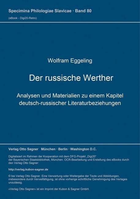 Der russische Werther