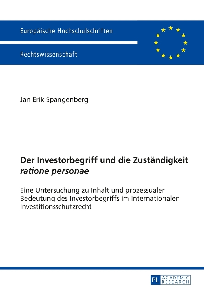 Der Investorbegriff und die Zuständigkeit "ratione personae"
