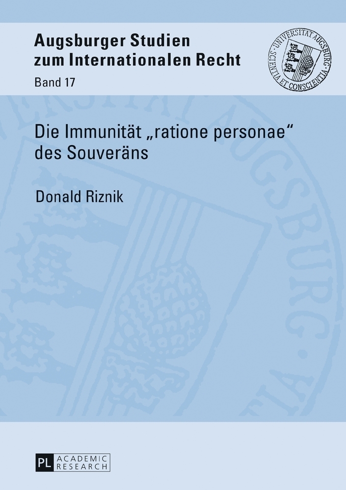 Die Immunität "ratione personae" des Souveräns