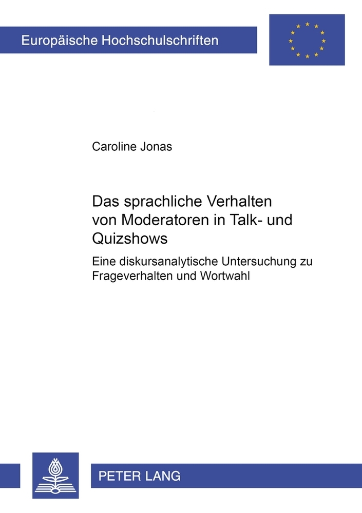 Das sprachliche Verhalten von Moderatoren in Talk- und Quizshows