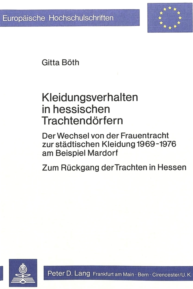 Kleidungsverhalten in hessischen Trachtendörfern