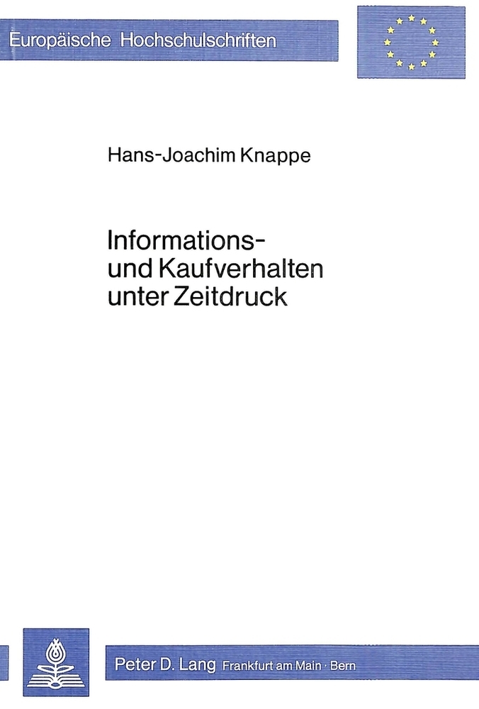 Informations- und Kaufverhalten unter Zeitdruck