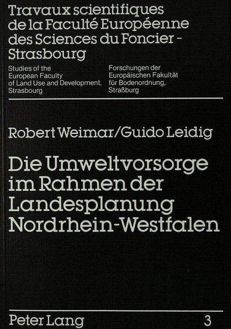 Die Umweltvorsorge im Rahmen der Landesplanung Nordrhein-Westfalen