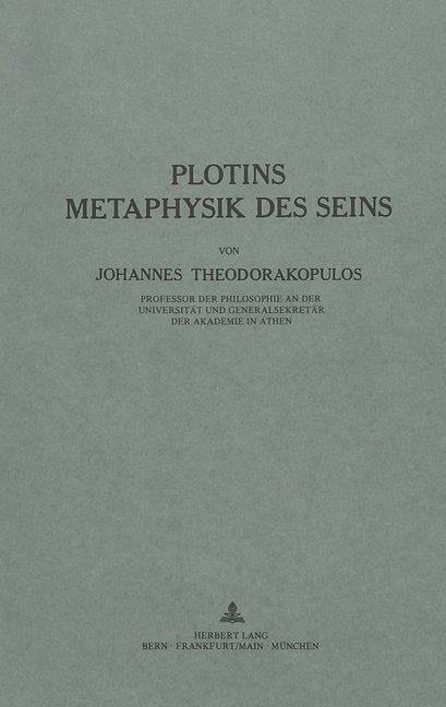 Plotins Metaphysik des Seins