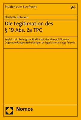 Die Legitimation des 19 Abs. 2a TPG