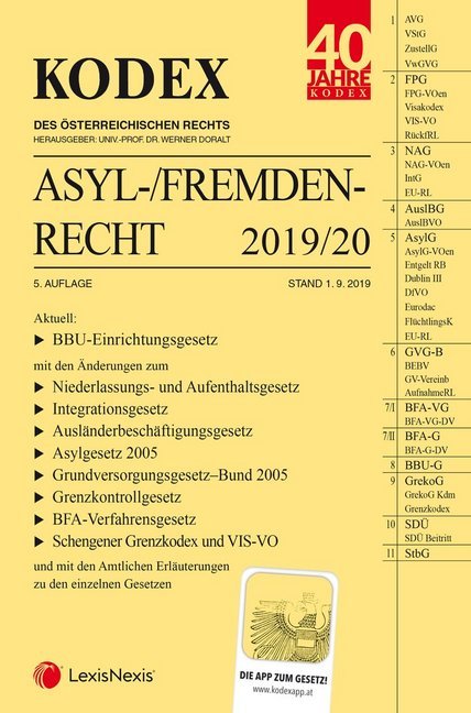 KODEX Asyl- und Fremdenrecht 2019/20