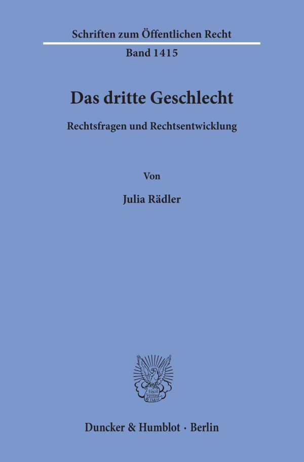 Das dritte Geschlecht.