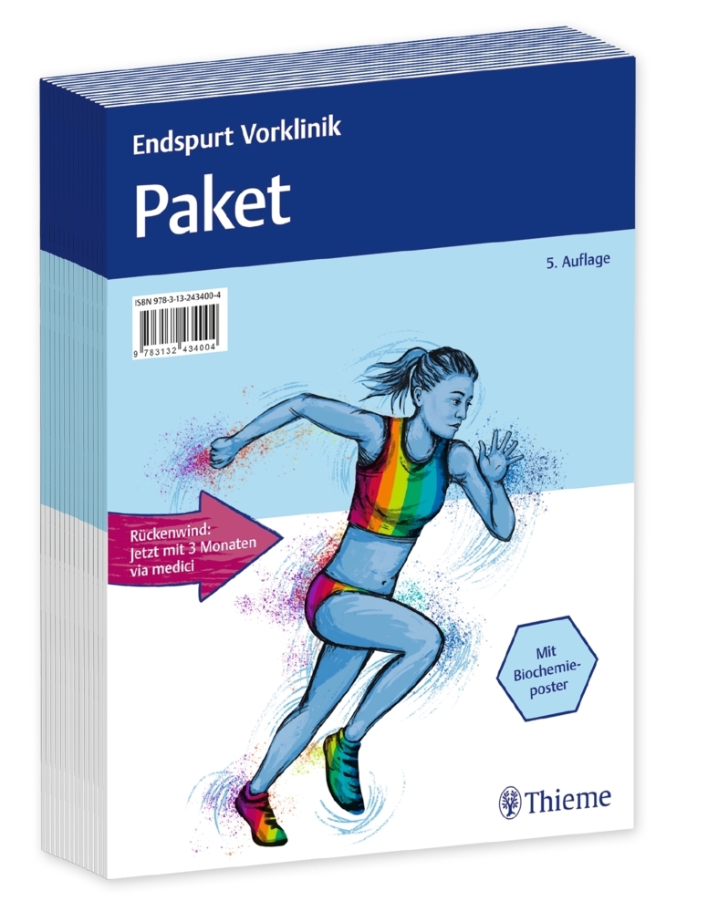 Endspurt Vorklinik: Paket, 14 Skripten und Biochemie-Lernposter