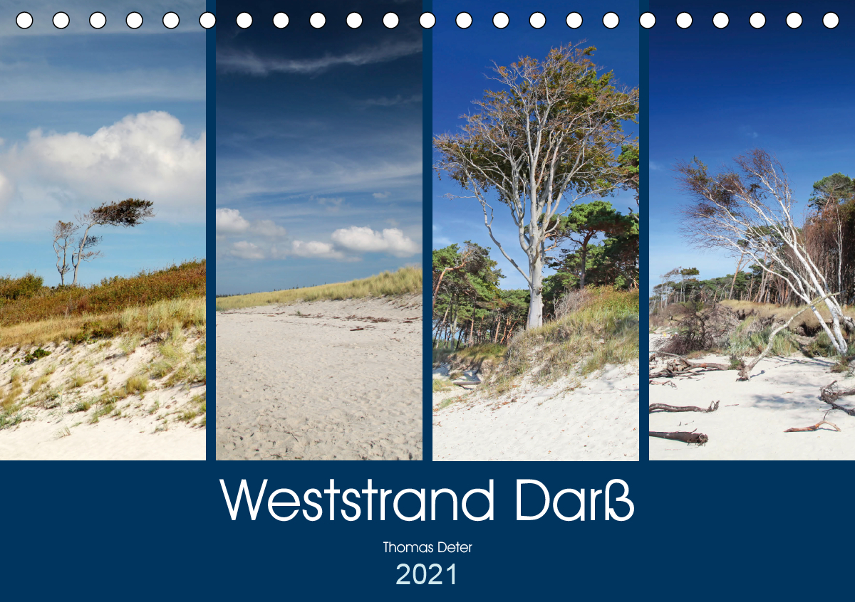 Weststrand Darß (Tischkalender 2021 DIN A5 quer)