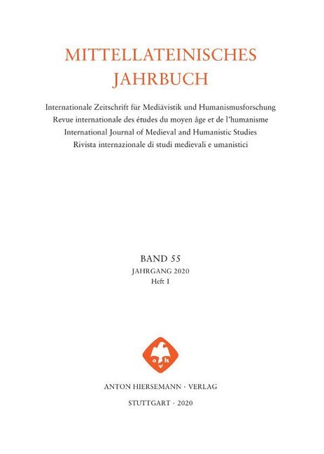 Mittellateinisches Jahrbuch. Internationale Zeitschrift für Mediävistik und Humanismusforschung