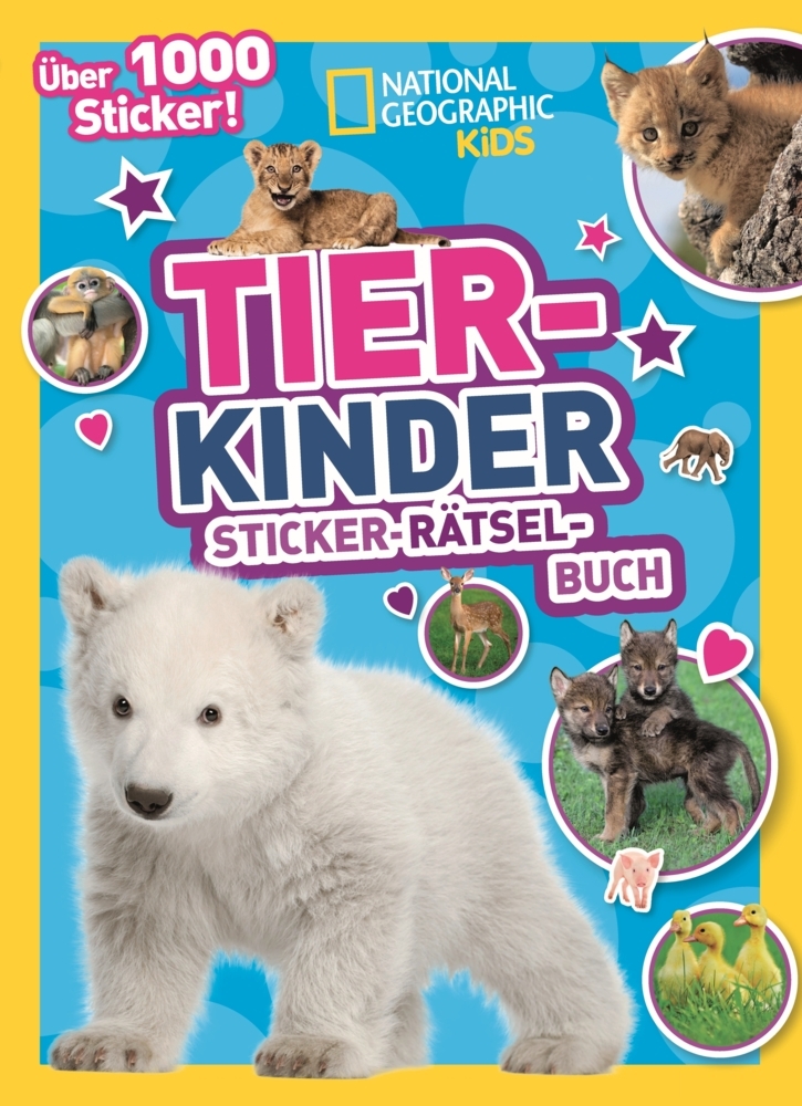 Tierkinder Sticker-Rätsel-Buch