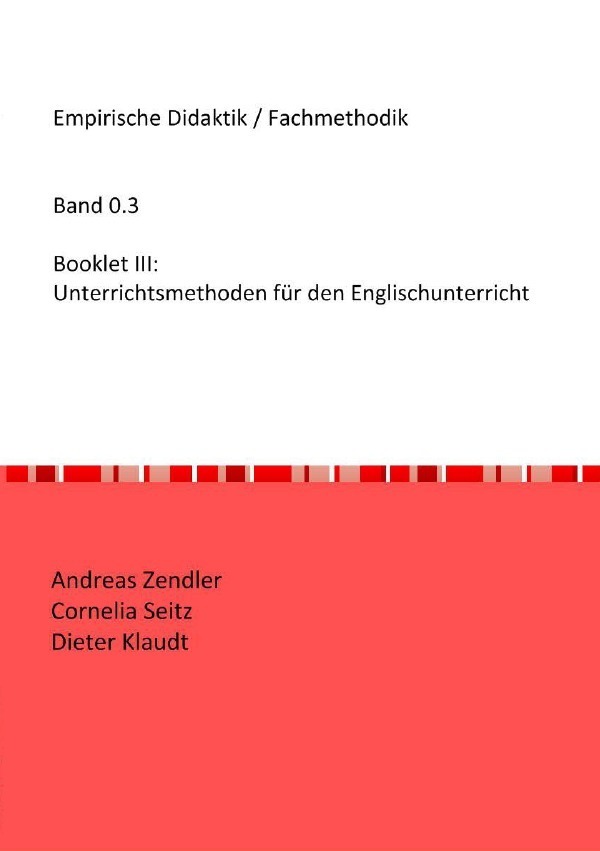 Empirische Didaktik / Fachmethodik / Booklet III