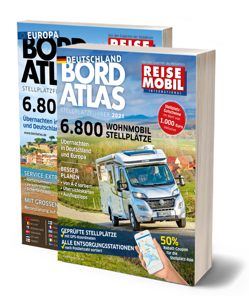 Bordatlas Stellplatzführer 2021, 2 Bde.
