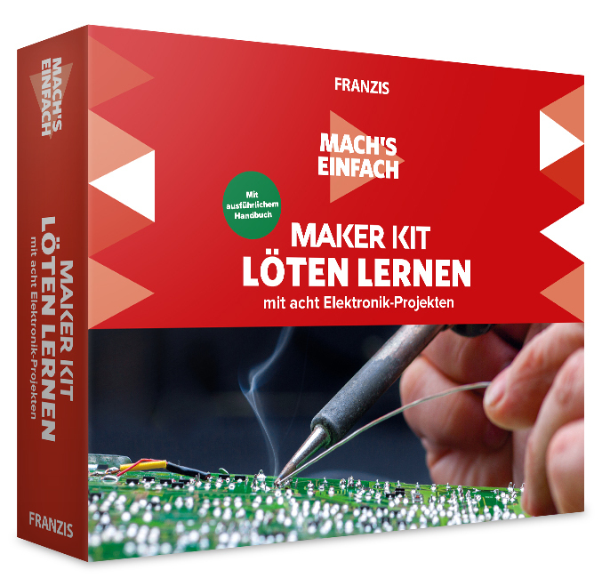 FRANZIS 67122 Mach's einfach Maker Kit Löten lernen