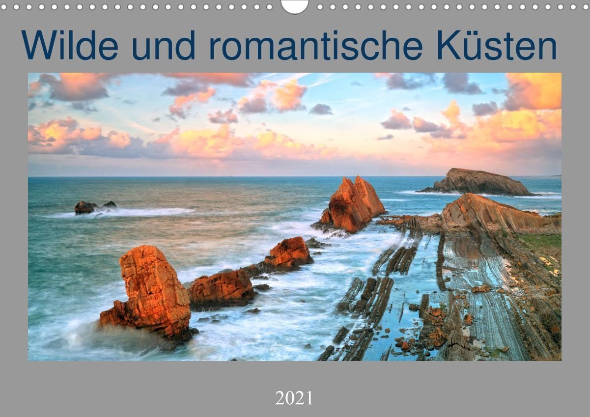 Wilde und romantische Küsten (Wandkalender 2021 DIN A3 quer)