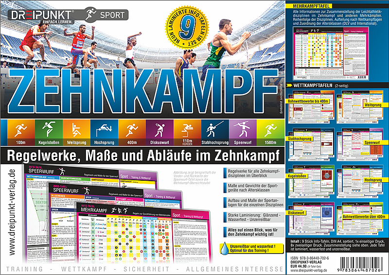 Info-Tafel-Set Zehnkampf