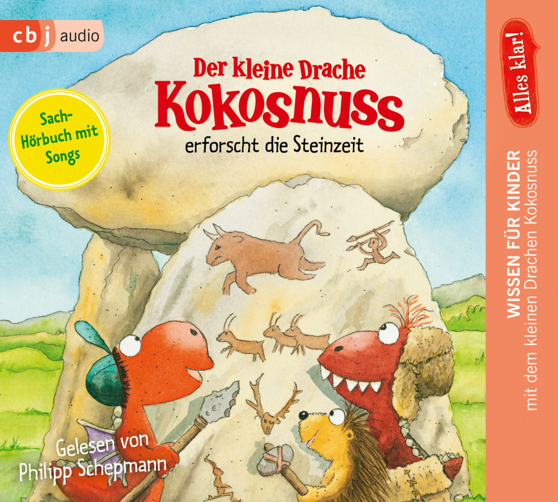 Alles klar! Der kleine Drache Kokosnuss erforscht die Steinzeit, 1 Audio-CD