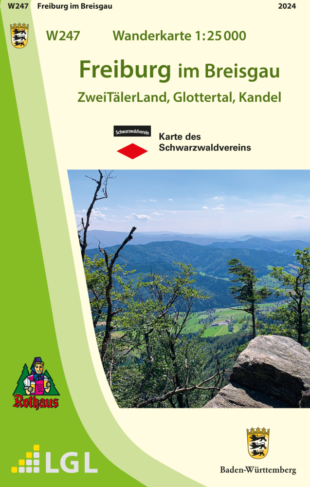 W247 Wanderkarte 1:25 000 Freiburg im Breisgau
