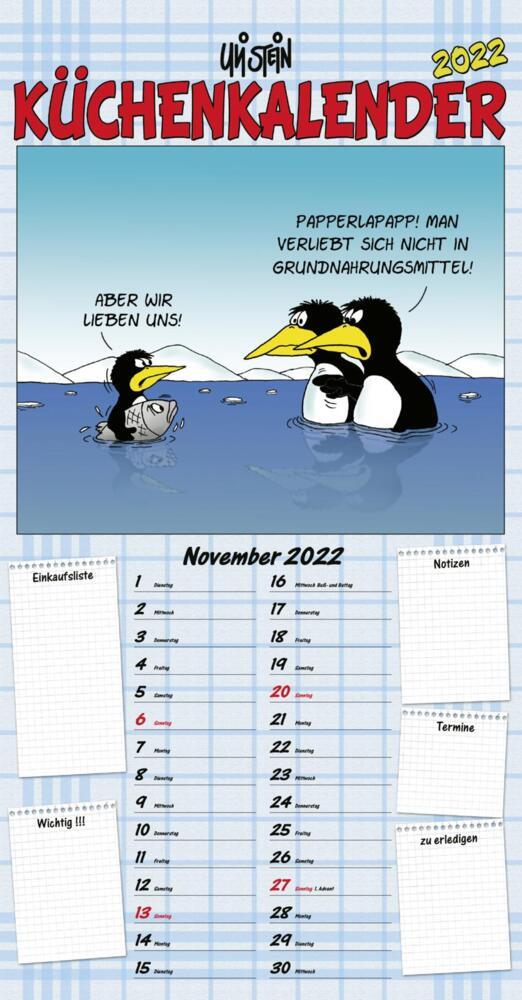 Uli Stein - Küchenkalender 2022