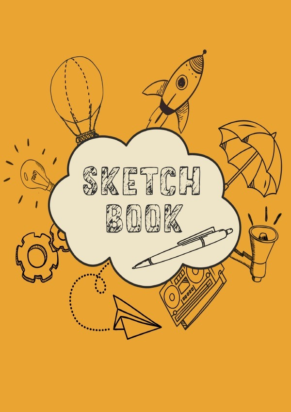 Sketchbook - 300 dotted Pages for Sketch Sketchnote Doodle Drawing- Chalkboard