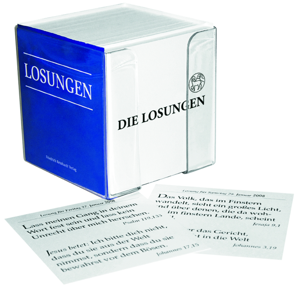Losungen Deutschland 2022 / Losungs-Box, Spruchkarten plus Box