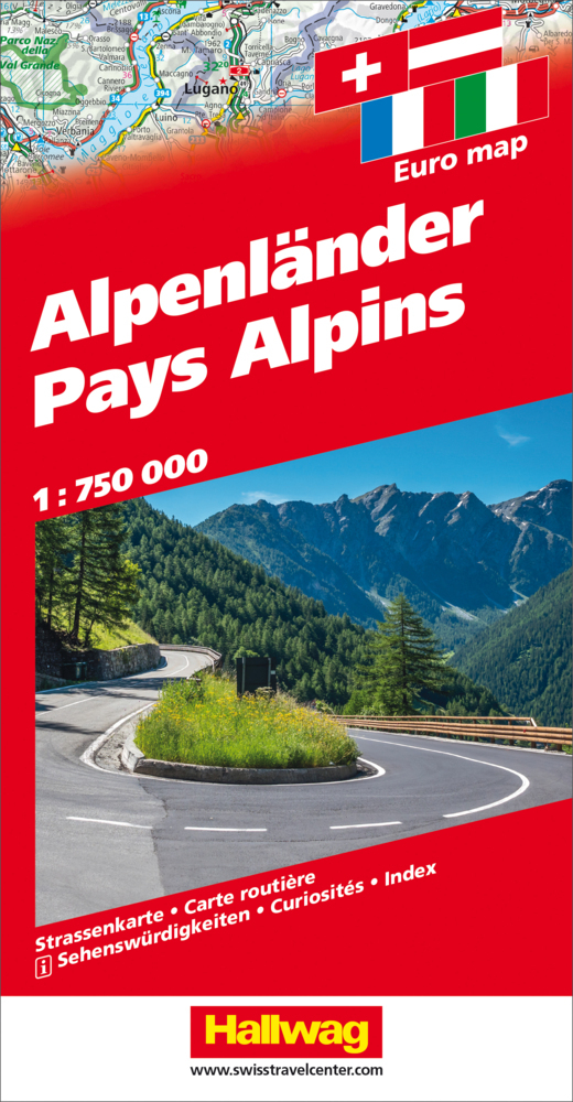 Alpenländer Strassenkarte / Pays Alpins