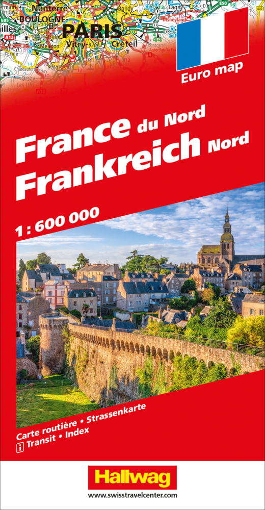 Frankreich Nord Strassenkarte 1:600 000
