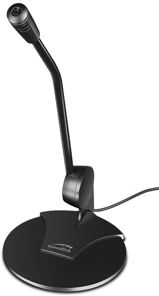 SPEEDLINK PURE Desktop Voice Microphone, black